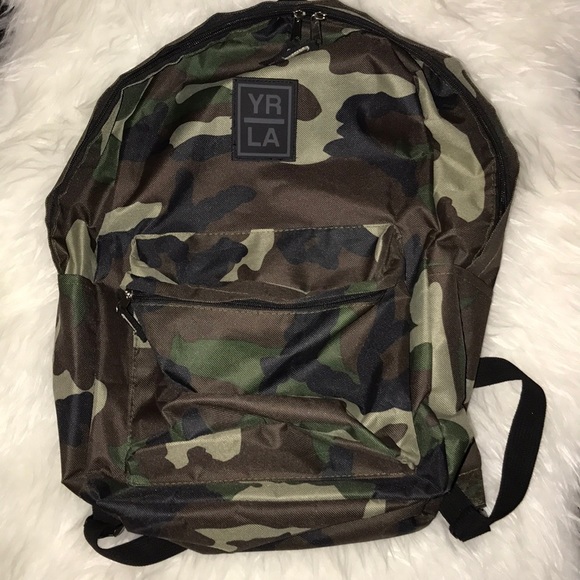 army print backpack